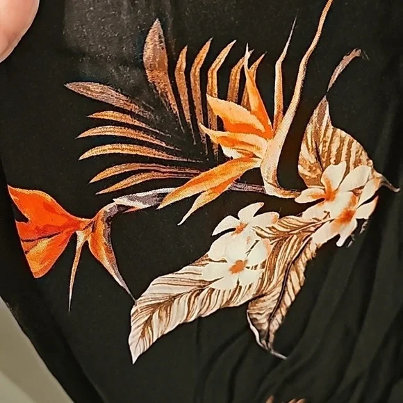 City Chick Black, Orange, and Brown Sundress - Picture 5 of 6